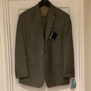 Lauren Ralph Lauren Gray Pinstripe Suit, size 46R